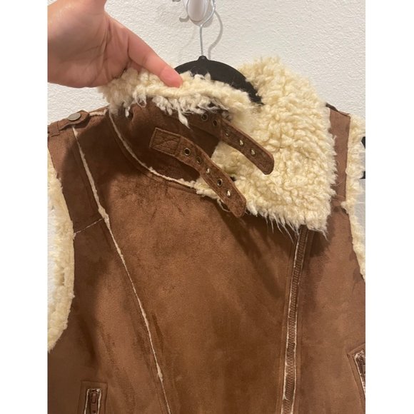 STEVE MADDEN Brown Ivory Vest - Picture 5 of 8
